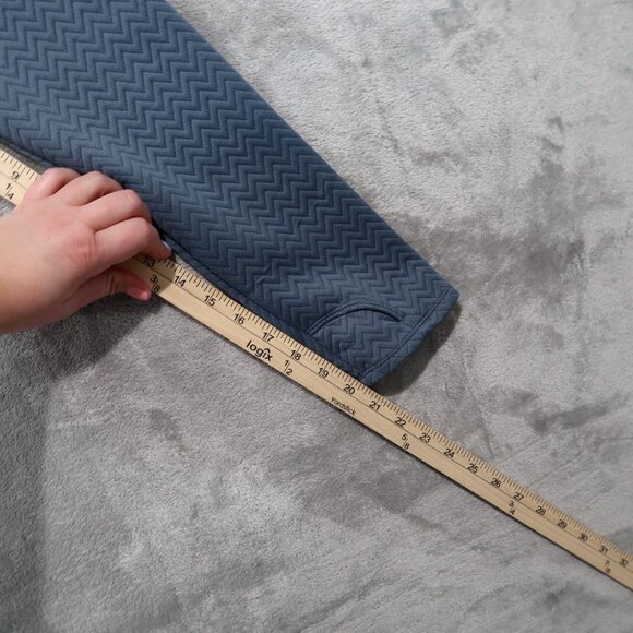 Adidas Jacket Women L Blue Textured Layer Jacket Full Zip Embroidery Golf Gym - Picture 10 of 16